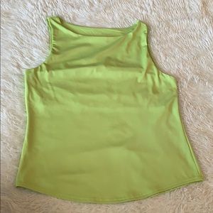 Lime green racer back tank